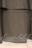 画像2: Jane Marple Dans Le Salon / Cotton Typewriter Dirndl Skirt　スカート M グレー O-26-01-08-071-JM-SK-OW-OS (2)