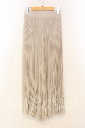 画像: axes femme / シフォンプリーツパンツ F 生成り O-26-01-08-078-AX-PA-YM-OS