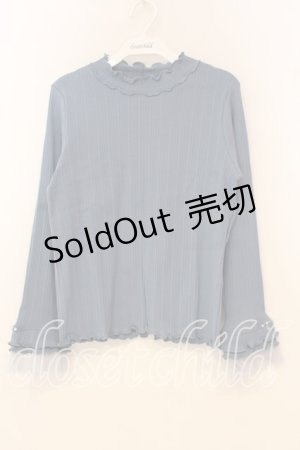 画像: axes femme / プリーツチュールメロープルオーバー F ブルー O-26-01-08-081-AX-TO-YM-OS