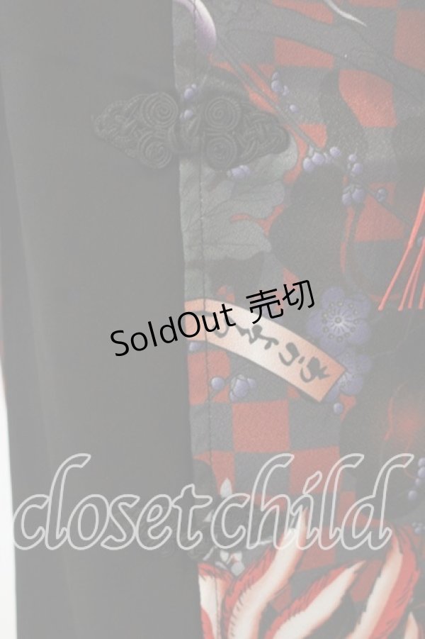 画像5: Qutie Frash / 2025 浴衣3点SET  ブラックＸレッド O-26-01-08-001-QU-OP-YM-OS (5)