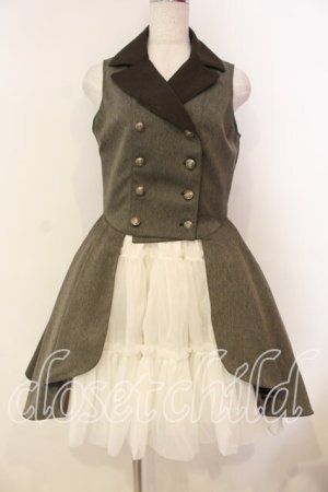 画像: Innocent World / ローザプリーツテッドジャンパースカート M ショコラ O-26-01-08-011-IW-OP-OW-OS