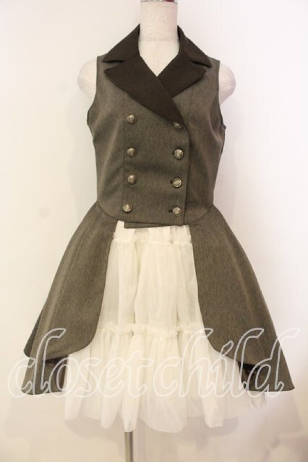 画像1: Innocent World / ローザプリーツテッドジャンパースカート M ショコラ O-26-01-08-011-IW-OP-OW-OS (1)