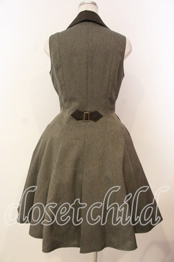 画像4: Innocent World / ローザプリーツテッドジャンパースカート M ショコラ O-26-01-08-011-IW-OP-OW-OS (4)