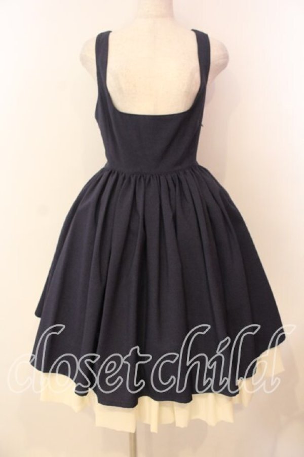 画像1: Innocent World / コルセットバッスルジャンパースカート L ネイビー O-26-01-08-012-IW-OP-OW-OS (1)