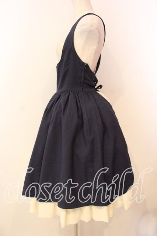 画像3: Innocent World / コルセットバッスルジャンパースカート L ネイビー O-26-01-08-012-IW-OP-OW-OS (3)