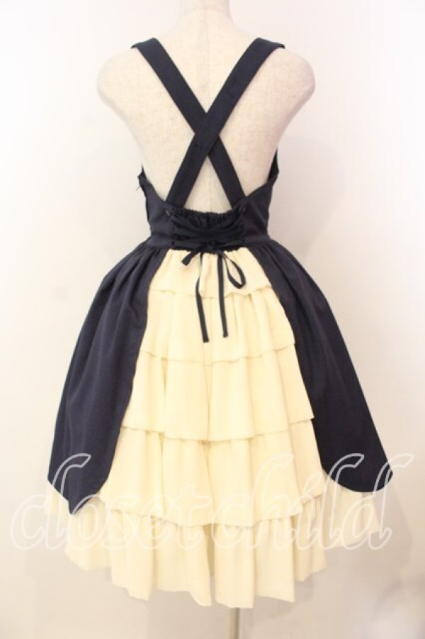 画像4: Innocent World / コルセットバッスルジャンパースカート L ネイビー O-26-01-08-012-IW-OP-OW-OS (4)