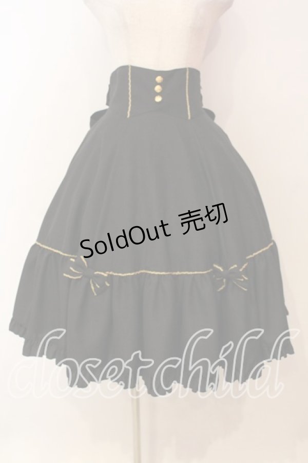 画像1: metamorphose / マデリーンハイウエストスカート  クロ O-26-01-08-013-ME-SK-OW-OS (1)