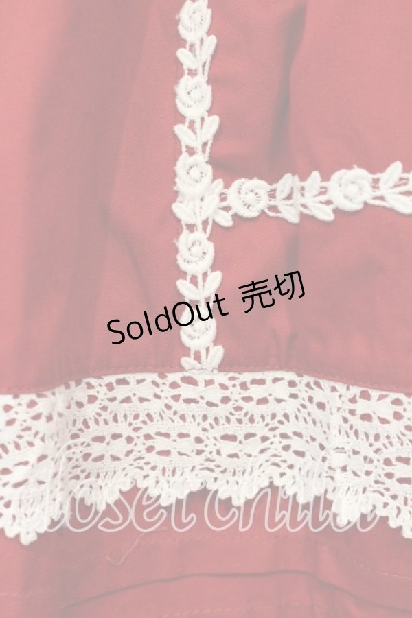 画像3: ALICE and the PIRATES / ミランダジャンパースカート  えんじ O-26-01-08-015-PA-OP-OW-OS (3)