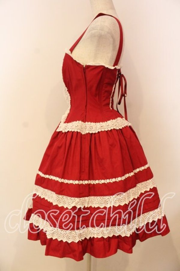 画像4: ALICE and the PIRATES / ミランダジャンパースカート  えんじ O-26-01-08-015-PA-OP-OW-OS (4)