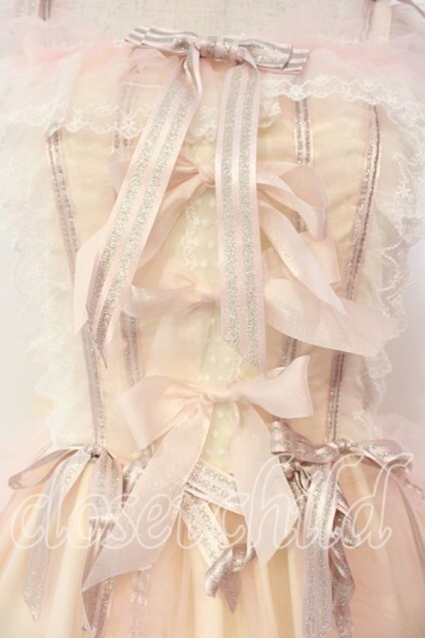 画像2: BABY,THE STARS SHINE BRIGHT / Fleurs benitesジャンパースカート  クリーム×ピンク O-26-01-08-016-BA-OP-OW-OS (2)