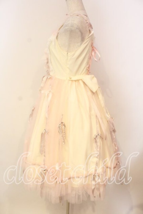 画像4: BABY,THE STARS SHINE BRIGHT / Fleurs benitesジャンパースカート  クリーム×ピンク O-26-01-08-016-BA-OP-OW-OS (4)