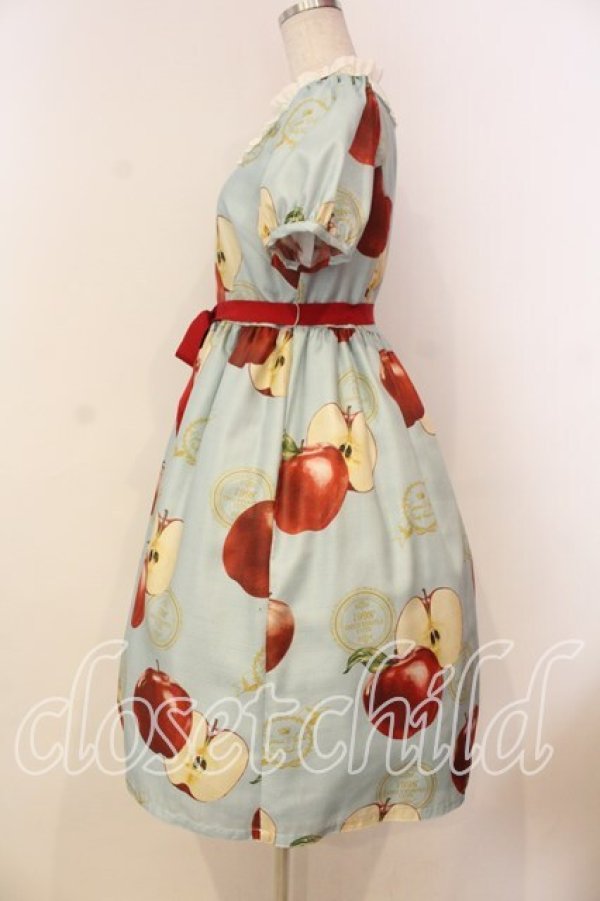 画像4: Emily Temple cute / Apple Stampワンピース  ブルー O-26-01-08-017-ET-OP-YM-OS (4)