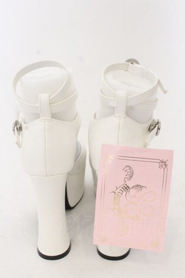 画像3: metamorphose / ヒールストラップシューズ S シロ O-26-01-09-049-ME-SH-IG-ZT0111D (3)