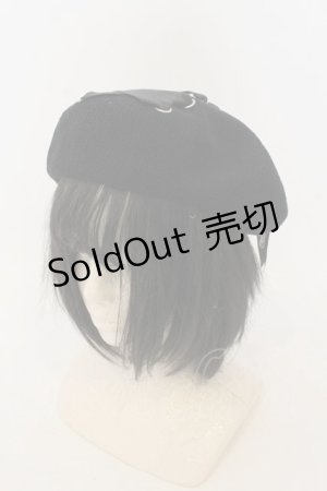 画像: LIZ LISA / レースアップベレー帽  クロ O-26-01-09-006-LO-AC-IG-ZT0111D