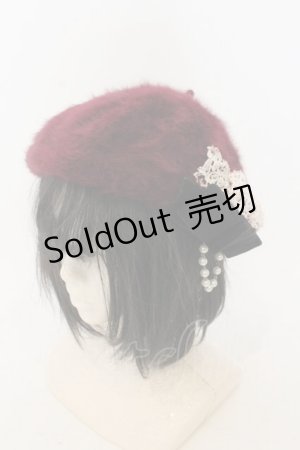 画像: axes femme / レースリボンファーベレー  ワイン O-26-01-09-010-AX-AC-IG-ZT0111D