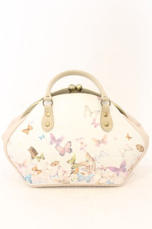 画像1: limboussole / × abilletageバタフライモチーフのバルドゥリバッグ  アイボリー O-26-01-09-002-0-BG-IG-ZT0111D (1)