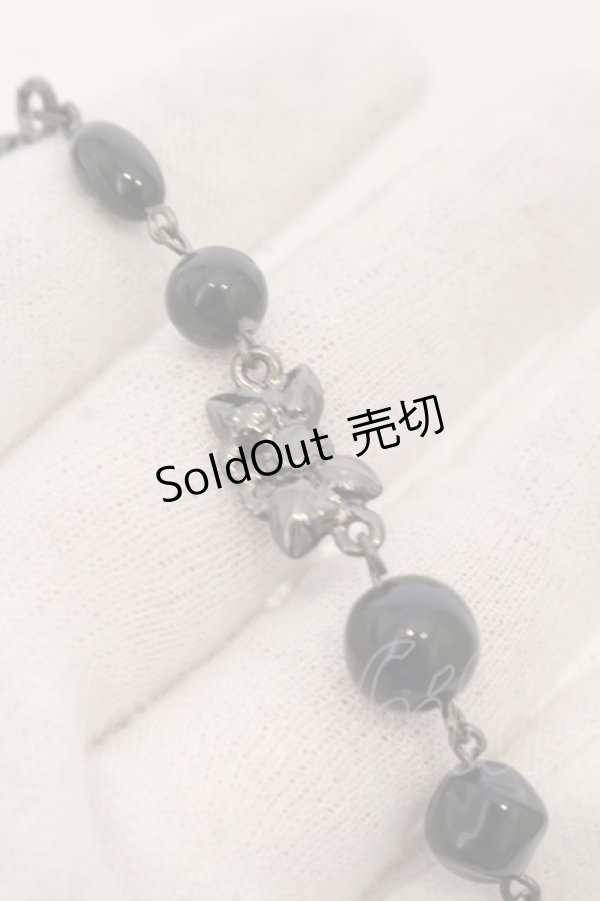 画像3: BPN / クラウンブレスレット￥  ブラック×ガンメタ O-26-01-09-017-GO-AC-IG-OS (3)