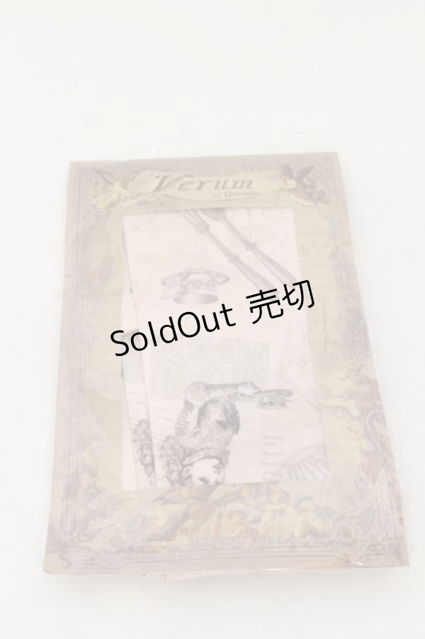 画像1: Grimoire / Verum プリントタイツ  ベージュ O-26-01-09-022-GO-ZA-IG-OS (1)