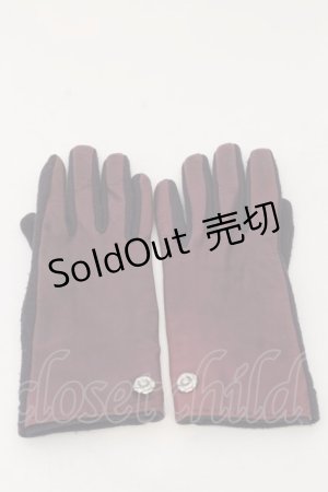 画像: INGEBORG / ラムレザー手袋  ワイン O-26-01-09-024-LO-ZA-IG-ZT0111D