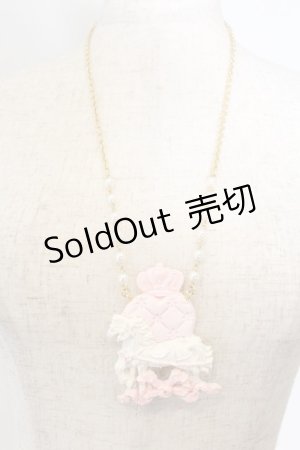 画像: PM:l / カルーセルネックレス  シロ×ピンク O-26-01-09-032-0-AC-IG-OS