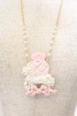 画像2: PM:l / カルーセルネックレス  シロ×ピンク O-26-01-09-032-0-AC-IG-OS (2)