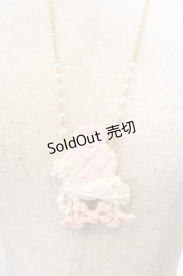 画像2: PM:l / カルーセルネックレス  シロ×ピンク O-26-01-09-032-0-AC-IG-OS (2)