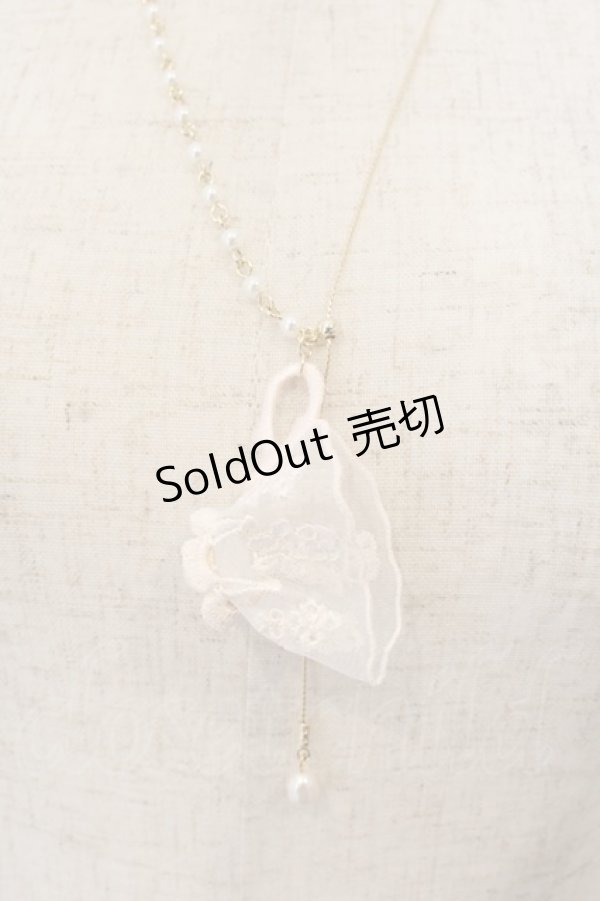 画像2: okappalover / tea cup ネックレス  シロ O-26-01-09-033-0-AC-IG-OS (2)