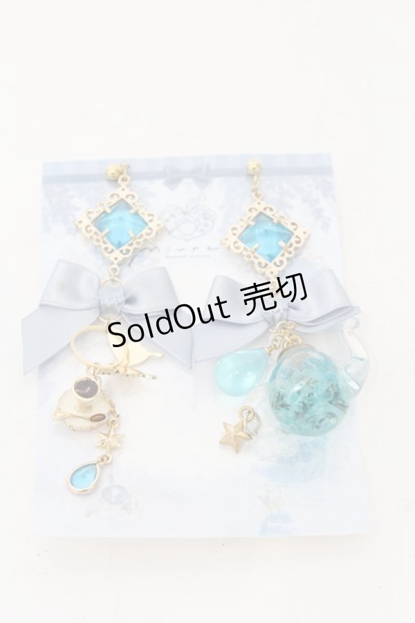 画像1: Miurea / ティーポットピアス  ブルー O-26-01-09-036-0-AC-IG-OS (1)