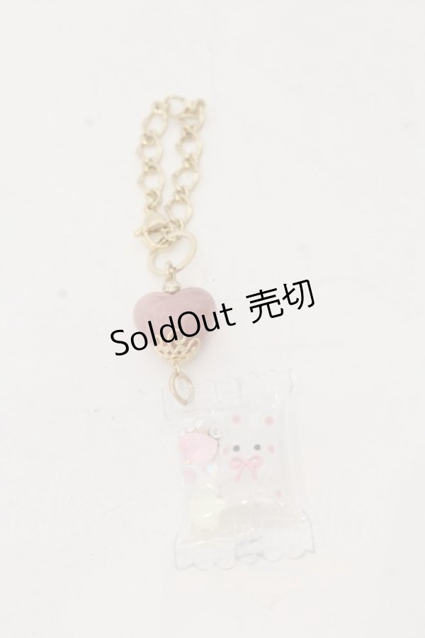 画像1: りとるころん / ハートキーホルダー  ピンク×ゴールド うさぎパッケージ O-26-01-09-038-0-AC-IG-OS (1)