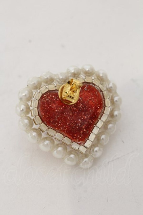 画像3: MICO. / ハートピアス  アカ×パール O-26-01-09-039-0-AC-IG-ZT0111D (3)