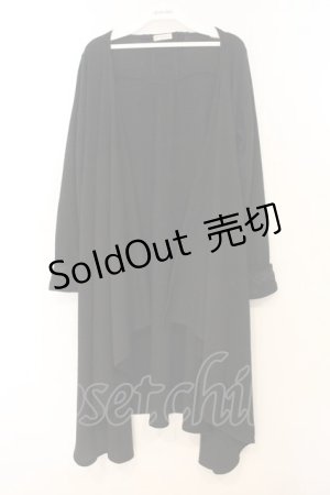 画像: axes femme / 後ろレースアップトッパーカーディガン M クロ O-26-01-10-030-AX-TO-OW-OS