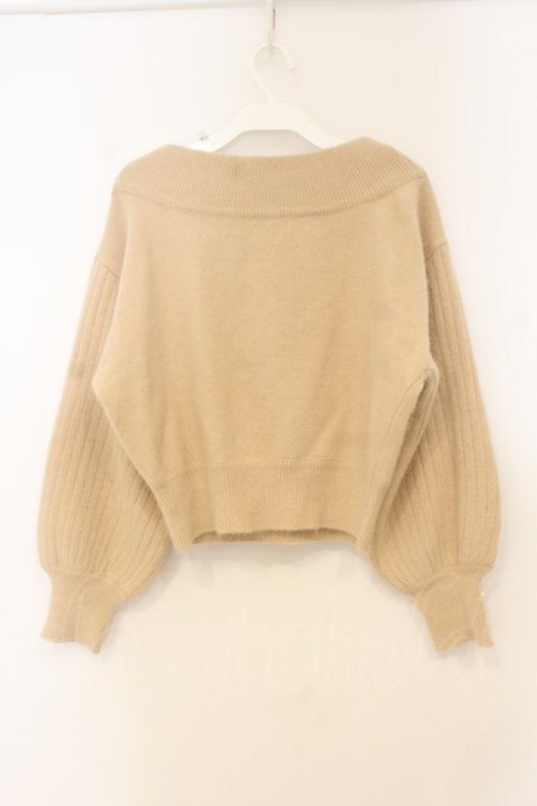 画像2: an another angelus / 袖口パールアンゴラニットプルオーバー  グレー O-26-01-10-032-CA-TO-IG-OS (2)