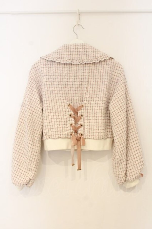 画像3: LIZ LISA / ツイードブルゾン  ピンク O-26-01-10-044-LO-JA-OW-OS (3)