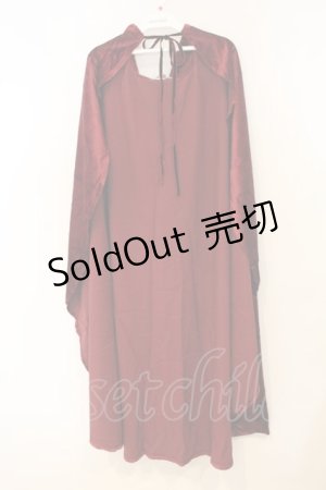 画像: NO.S PROJECT / 赤ずきんケープ  ワイン O-26-01-10-045-LO-CO-OW-ZT607