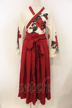 画像: J-yuefang / 和風セットアップ  アカ×キナリ O-26-01-10-050-0-OP-OW-OS