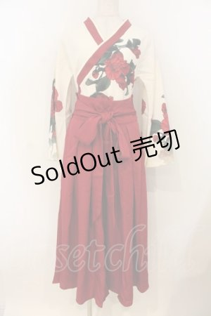 画像: J-yuefang / 和風セットアップ  アカ×キナリ O-26-01-10-050-0-OP-OW-OS