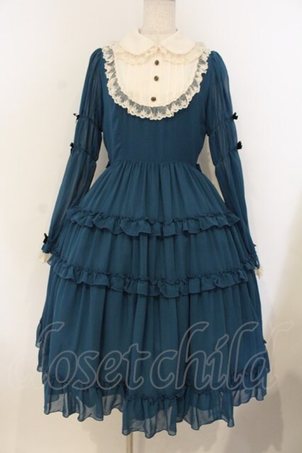 画像1: Innocent World / 大人アリスシフォンドレス M ブルーグリーン O-26-01-10-056-IW-OP-YM-OS (1)