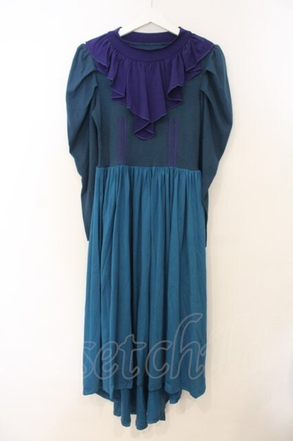 画像1: millna / ジャージロリータエンジェルワンピース  エメラルド O-26-01-10-005-0-OP-OW-OS (1)