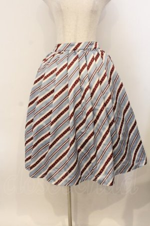 画像: axes femme Kawaii / ストライプスカート M ブルー O-26-01-10-058-AX-SK-YM-OS