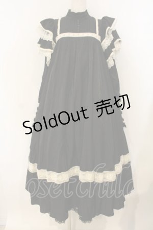 画像: 星箱works / リリアンヌ姉妹 ロング丈ワンピース  クロ O-26-01-10-061-PU-OP-YM-OS