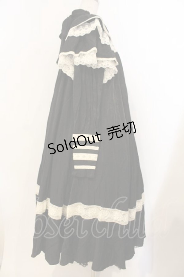 画像3: 星箱works / リリアンヌ姉妹 ロング丈ワンピース  クロ O-26-01-10-061-PU-OP-YM-OS (3)