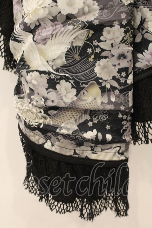 画像3: Qutie Frash / 和柄コルセットオーバースカート  カーキグリーン O-26-01-10-067-QU-SK-OW-OS (3)