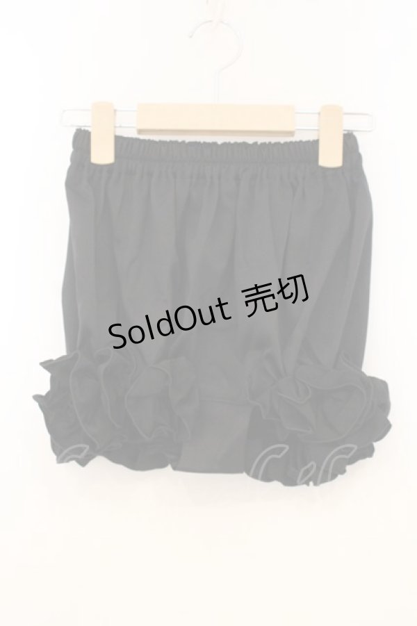 画像1: NO.S PROJECT / フリルミニペチコート  クロ O-26-01-10-071-LO-PA-OW-OS (1)