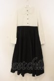 画像1: Favorite / バイカラーワンピース M~L シロ×クロ O-26-01-10-072-LO-OP-OW-OS (1)