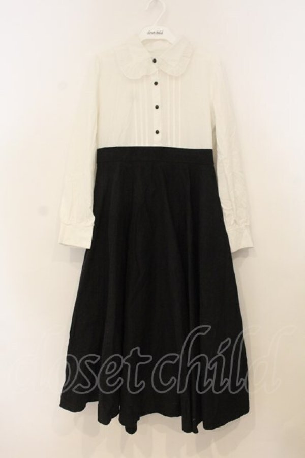 画像1: Favorite / バイカラーワンピース M~L シロ×クロ O-26-01-10-072-LO-OP-OW-OS (1)