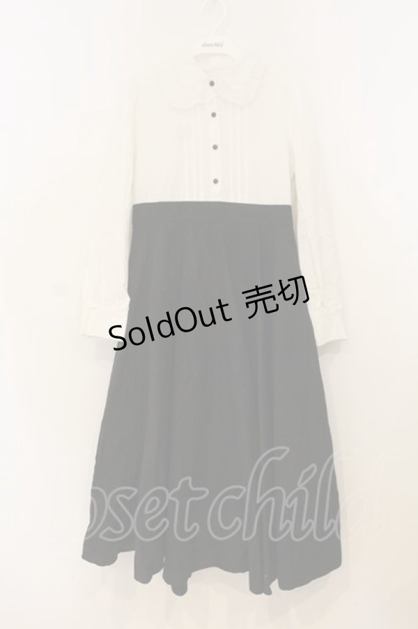 画像1: Favorite / バイカラーワンピース M~L シロ×クロ O-26-01-10-072-LO-OP-OW-ZT241 (1)