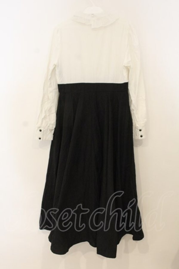 画像2: Favorite / バイカラーワンピース M~L シロ×クロ O-26-01-10-072-LO-OP-OW-OS (2)