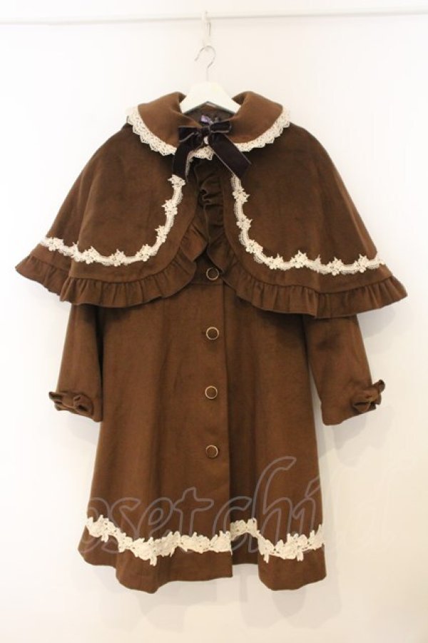 画像1: axes femme kawaii / 童話の小公女コート M ブラウン O-26-01-10-080-AX-CO-OW-OS (1)