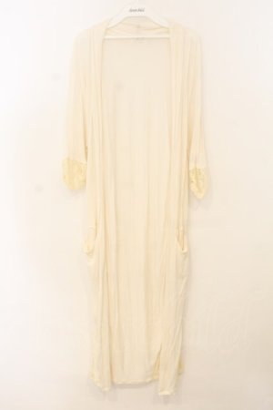 画像: axes femme / カットロングトッパーカーディガン M アイボリー O-26-01-10-084-AX-TO-IG-OS