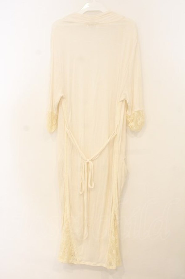 画像2: axes femme / カットロングトッパーカーディガン M アイボリー O-26-01-10-084-AX-TO-IG-OS (2)